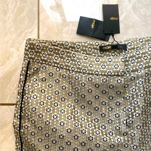 MAJE NEW METALLIC WOVEN PANTS